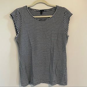J.Crew cotton linen blend striped t-shirt